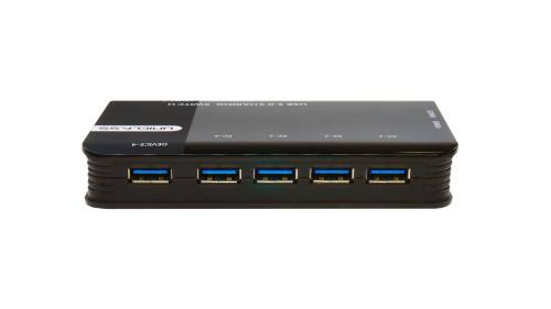 4-PC an 4 USB 3.0 USB-Geräte Peripherie-Switch mit 4 Remote-Tasten, UNICLASS US-04